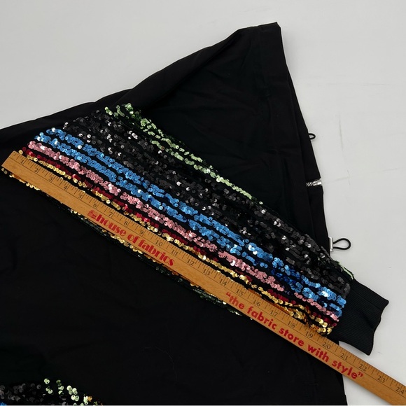 Vylette Rainbow Sequin Bomber Jacket – Size M – NWT – Kohl’s – $68 MSRP - Picture 12 of 12